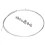 ANBOO 2 Kit de Réparation de Câble Universel, Câble d'embrayage ou de Frein Universel avec Serre-Câble, Câble d'embrayage pour M