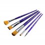 Royal & Langnickel Moderna Lot de 5 pinceaux ovales de lavage et de mélangeur pour tous les supports de peinture, comprend : pin