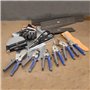 Klein Tools 86528 Poinçon, outil de poinçonnage pour tôle, vinyle et revêtement en aluminium, bleu/gris