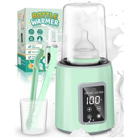 Chauffe-biberon portable en acier inoxydable avec couvercle anti-fuite