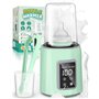 Chauffe-biberon portable en acier inoxydable avec couvercle anti-fuite