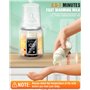 Chauffe-biberon portable en acier inoxydable avec couvercle anti-fuite, minuterie automatique, distributeur de lait en poudre et