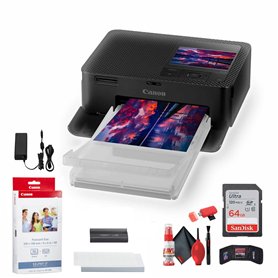 Canon SELPHY CP1500 Imprimante photo compacte (Noir) (5539C001) KP-36IP Ensemble d'encre et papier couleur + carte mémoire Ultra