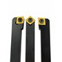 ASZLBYM 1/2" Outil de tournage 12mm SCLCR1212H09+SCLCL1212H09 + SCMCN1212H09 CNC Porte-outil de tournage externe pour tour ensem