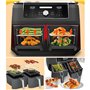 AGSYFFD 2 Pièces Accessoires Air Fryer en Acier Inoxydable 304 Double Couche, Compatible avec friteuse Ninja AF300EU, AF400EU, A