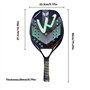 TROONZ Raquettes de Paddle,Raquette Padel | Raquette de Paddleball en Fibre de Carbone | Raquette de Paddle-Tennis légère, Raque