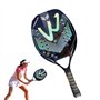 TROONZ Raquettes de Paddle,Raquette Padel | Raquette de Paddleball en Fibre de Carbone | Raquette de Paddle-Tennis légère, Raque
