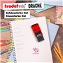 Trodat edy FIX Tampon de motivation pour enseignants et éducateurs, kit de tampons de motivation - 1 motif dragon fort, allemand
