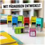Trodat edy FIX Tampon de motivation pour enseignants et éducateurs, kit de tampons de motivation - 1 motif Smiley, neutre vocal,