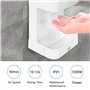 Modundry Automatique Sèche-Mains Électrique Haute Vitesse avec bac Anti-Goutte, Commercial et Ménage, Blanc