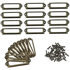 Porte-étiquettes en métal pour meubles