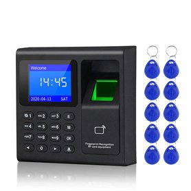 LUCINE 1.8 Pouces Biométrique Empreinte Digitale Système de Présence de Temps Enregistreur D'horloge Dispositif D'enregistrement