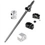 Kit de vis sphériques SFU1605 de 250 mm + kit BK/BF12 + vis à bille anti-contrecoup avec écrous sphériques + boîtier écrou pour
