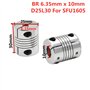 Kit de vis sphériques SFU1605 de 250 mm + kit BK/BF12 + vis à bille anti-contrecoup avec écrous sphériques + boîtier écrou pour 