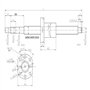 Kit de vis sphériques SFU1605 de 250 mm + kit BK/BF12 + vis à bille anti-contrecoup avec écrous sphériques + boîtier écrou pour 