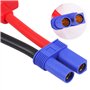 BENACES Câble de démarrage EC5 pour voiture avec pince crocodile vers fiche EC5 pour démarrage d'urgence portable 12 V