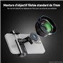 Neewer Pince Universelle pour Objectif d'appareil Photo de téléphone de 17 mm avec Filtre de 17 mm à 37 mm et 58 mm, Support de 
