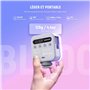 Mini Lampe LED RVB 360° CRI96+ 2500-9000K 18 Scènes 3 Sabots Froids et 1/4"