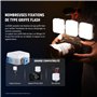 NEEWER Basic Lampe Vidéo RVB Magnétique, Mini Lampe LED RVB 360° CRI96+ 2500-9000K 18 Scènes 3 Sabots Froids et 1/4", 2000mAh Re