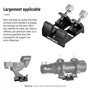 Neewer Support de télescope Universel à Queue d'aronde pour viseur et pointeur Laser, Pince à Queue d'aronde avec Deux vis à Ore