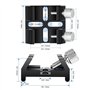 Neewer Support de télescope Universel à Queue d'aronde pour viseur et pointeur Laser, Pince à Queue d'aronde avec Deux vis à Ore