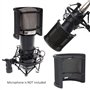 Filtre Anti Pop Micro, Tuloka Filtre Antipop pour bird UM1 Microphone Écran anti-vent avec Couche de Mousse pour Studio d'Enregi