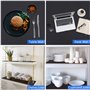 HooTown Shelf Liner Tapis de tiroir de cuisine, revêtement en EVA non adhésif pour réfrigérateur, imperméable, durable, sets de 
