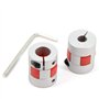 Zeberoxyz Lot de 2 coupleurs flexibles de 6,35mm à 10mm en aluminium prune - Diamètre20mm Longueur25mm - 6,35x10mm Pour Machine 