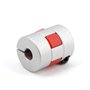 Zeberoxyz Lot de 2 coupleurs flexibles de 6,35mm à 10mm en aluminium prune - Diamètre20mm Longueur25mm - 6,35x10mm Pour Machine 