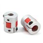 Zeberoxyz Lot de 2 raccords flexibles de 8 mm à 10 mm en aluminium prune pour moteur d'imprimante 3D CNC et servomoteur pas à pa