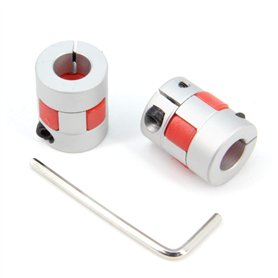 Zeberoxyz Lot de 2 raccords flexibles en aluminium de 10 mm à 10 mm de diamètre - 20 mm de longueur - 25 mm de longueur - Pour i