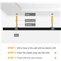 Angdarun Profilé LED Aluminium,Profilés En Aluminium 6x1 mètre V-forme pour Ruban LED, En Couvercle De Diffuseur Noir pour Ruban