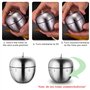 Minuterie Cuisine Minuteur Forme de Pomme Alarme de Rotation Mécanique Manuelle Kitchen Timer Acier Inoxydable pour La Cuisine C