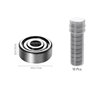 UEETEK 10pcs 624ZZ Roulement à Billes Rainure Profonde Blindé 4mm x 13mm x 5mm