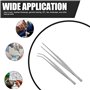 ULTNICE Lot de 2 pinces pour cuisine professionnelles, multi-usages et multifonctions avec pointe courbée et droite