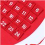 Calendrier De Lavent Suspendu En Feutre 3d Calendrier Du Compte à Rebours Du Père Noël Signe De Calendrier Suspendu De Noël Cale