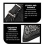 UEETEK Collier Cuir PU Réglable Echarpe Foulard Bandana pour Chiens Chats Animaux de Compagnie Noir Size M