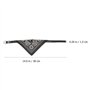UEETEK Collier Cuir PU Réglable Echarpe Foulard Bandana pour Chiens Chats Animaux de Compagnie Noir Size M