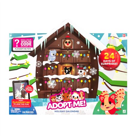 Adopt Me! Calendrier des fêtes – Comprend (8) animaux de compagnie de 5