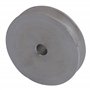 BQLZR Poulie à gorge simple en alliage d'aluminium argenté de 6 mm à alésage fixe pour arbre moteur 3-5 mm, courroies rondes en 