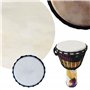 BQLZR Peau de chèvre jaune 30 x 30 x 0,1 cm pour tambourin africain 8" Pièces et accessoires