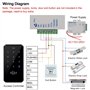 FST IP68 étanche Contrôle d'accès Clavier Extérieur RFID Clavier Contrôleur d'accès WG26 / 34 écran Tactile + 10 pcs Porte-clés 
