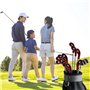 12 Pièces Capuchon de Golf Protection Club Golf Couvre Fer Golf Long Cou Impression de Numéro Couvre Fer Golf avec Fermeture à G