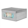 mDesign Boite de Rangement en Tissu (Lot de 6) – Panier de Rangement empilable pour vêtements ou Chaussures – bac de Rangement a