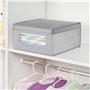 mDesign Boite de Rangement en Tissu (Lot de 6) – Panier de Rangement empilable pour vêtements ou Chaussures – bac de Rangement a