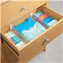 mDesign séparateur tiroir réglable en plastique (lot de 8) – organisateur de tiroir pratique pour l'armoire ou la commode – amén