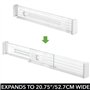 mDesign séparateur tiroir réglable en plastique (lot de 8) – organisateur de tiroir pratique pour l'armoire ou la commode – amén