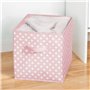 mDesign Box de Rangement vêtements ou Jouets pour Chambre d'enfant (Lot de 4) – bac de Rangement carré avec poignée Tissu – Boit