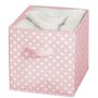 mDesign Box de Rangement vêtements ou Jouets pour Chambre d'enfant (Lot de 4) – bac de Rangement carré avec poignée Tissu – Boit