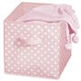 mDesign Box de Rangement vêtements ou Jouets pour Chambre d'enfant (Lot de 4) – bac de Rangement carré avec poignée Tissu – Boit
